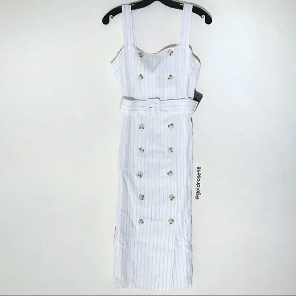 Reformation Palma dress in Gordon Stripe - Picture 2 of 9